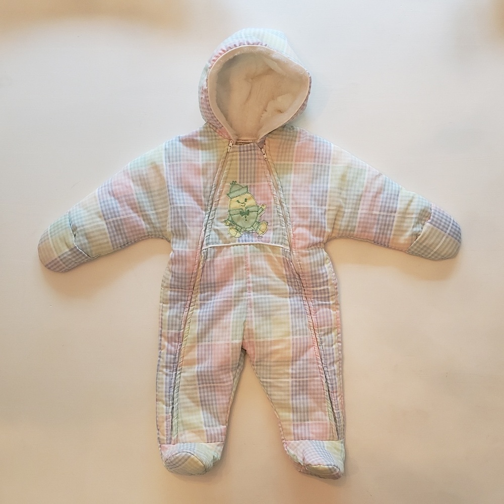 Vintage Quiltex Baby Snowsuit Playsuit